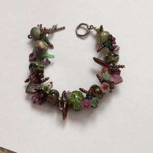 Artisan made beaded bracelet - one of a kind!